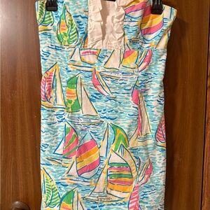 Lilly Pulitzer Colorful Sailboat Mini Dress